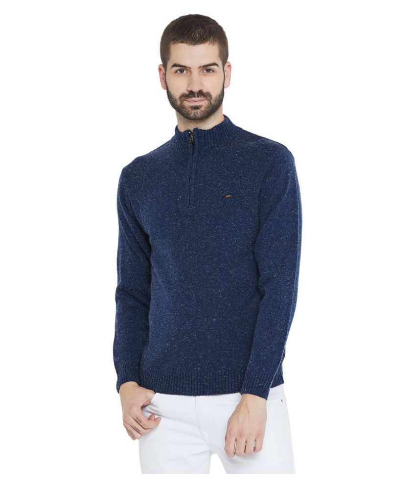 Duke Navy High Neck Sweater - Buy Duke 
