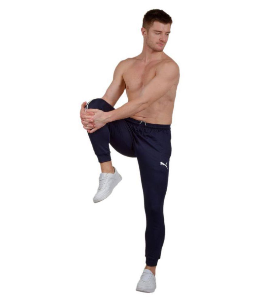 puma core fleece joggers navy