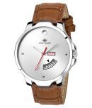 Eddy Hager 1140-BR Day and Date Leather Analog Men's Watch