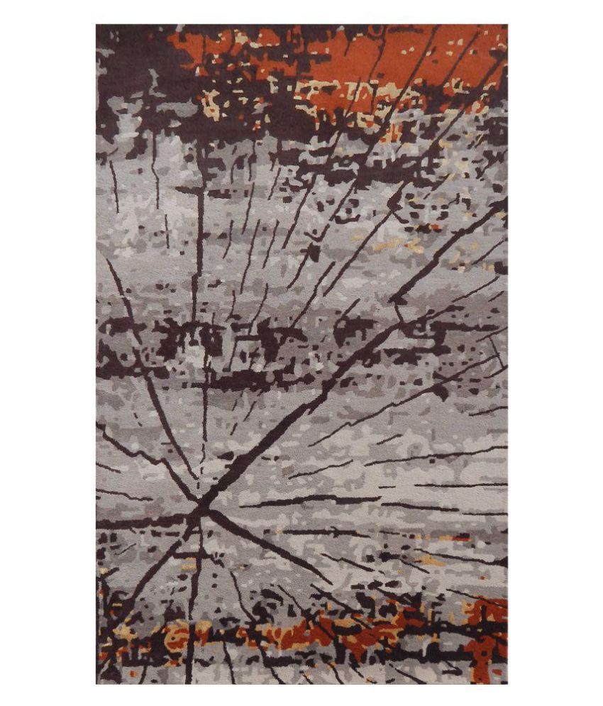 Weavers Knot Multi Wool Carpet Geometrical 6x9 Ft Buy Weavers Knot