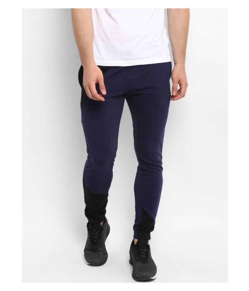 navy track pants mens