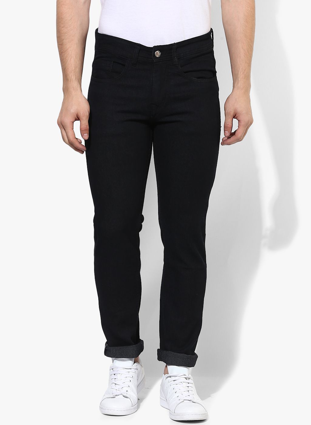     			Hangup Black Regular Fit Jeans