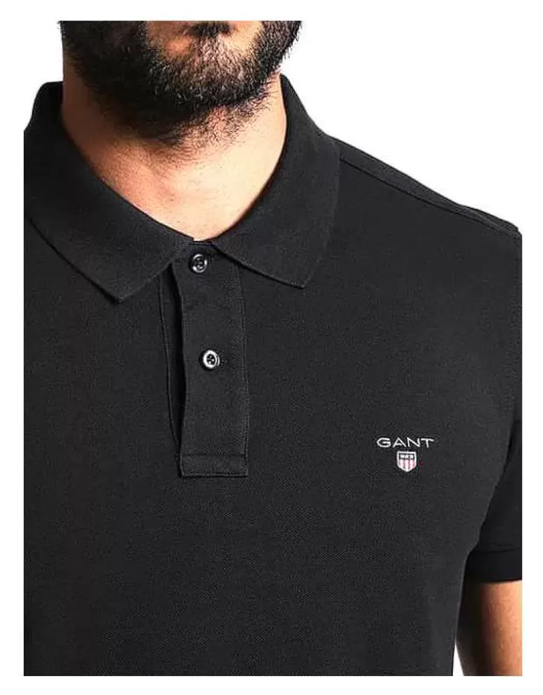 tshirt Black Cotton Polo T-Shirt - Buy Gant tshirt Black Cotton Polo T-Shirt Online at Best Prices in India on Snapdeal