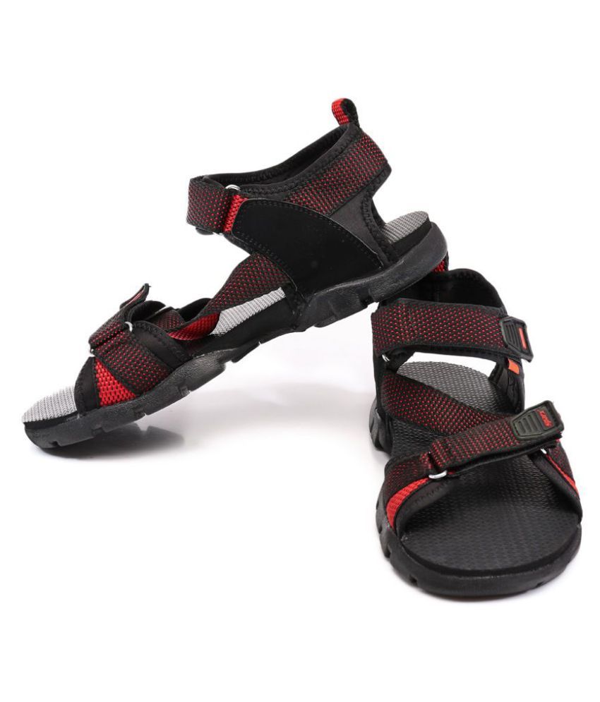 Sparx Black Rubber Sandals - Buy Sparx Black Rubber Sandals Online At ...