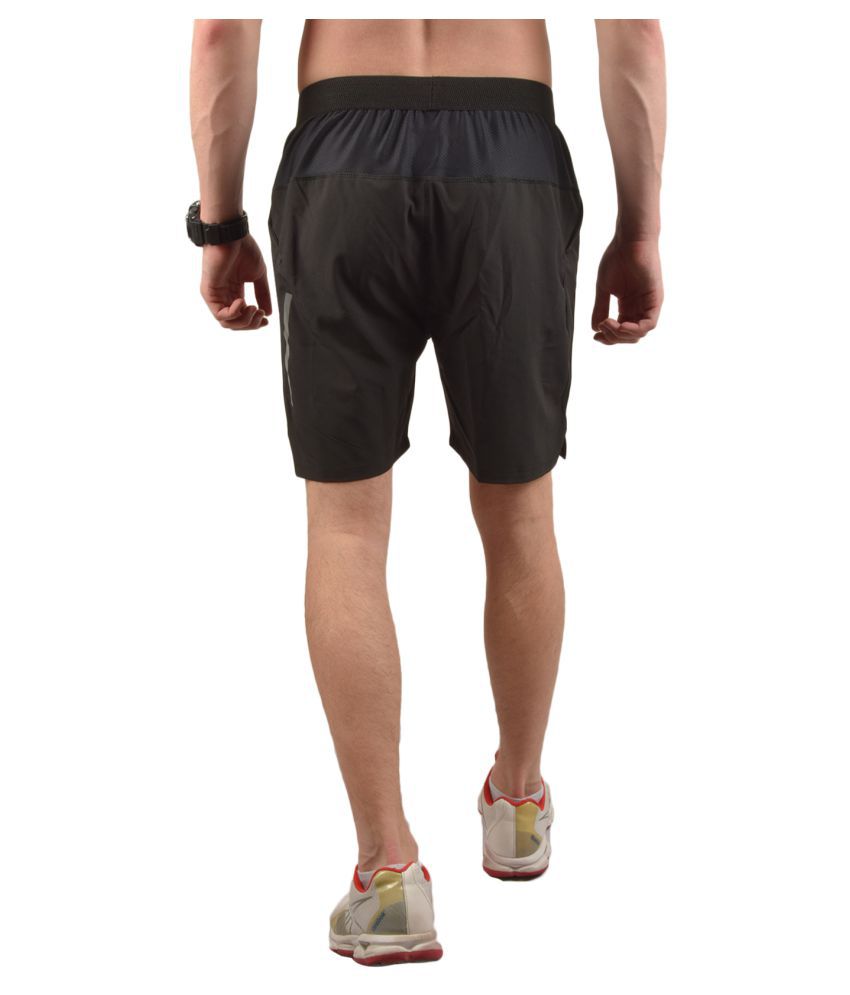 Nike Black Polyester Lycra Running Shorts Single - Buy Nike Black ...
