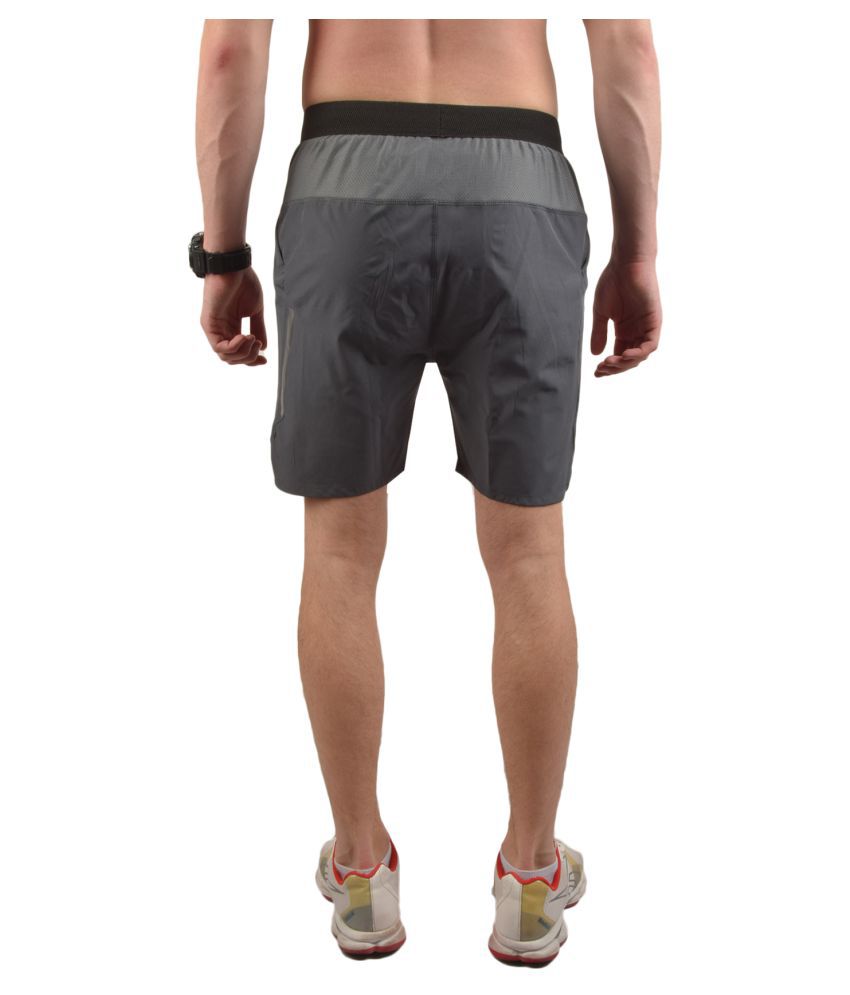 Nike Grey Polyester Lycra Running Shorts Single - Buy Nike Grey ...