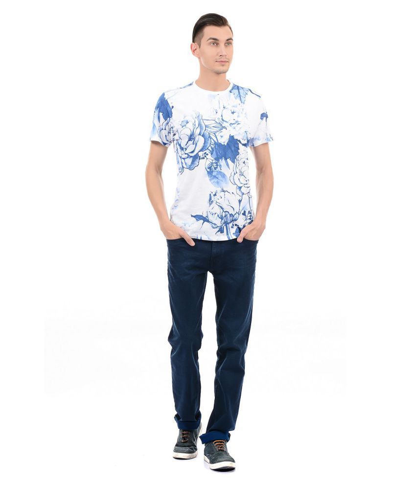 Pepe Jeans White Half Sleeve T-Shirt - Buy Pepe Jeans White Half Sleeve T-Shirt Online at Low 
