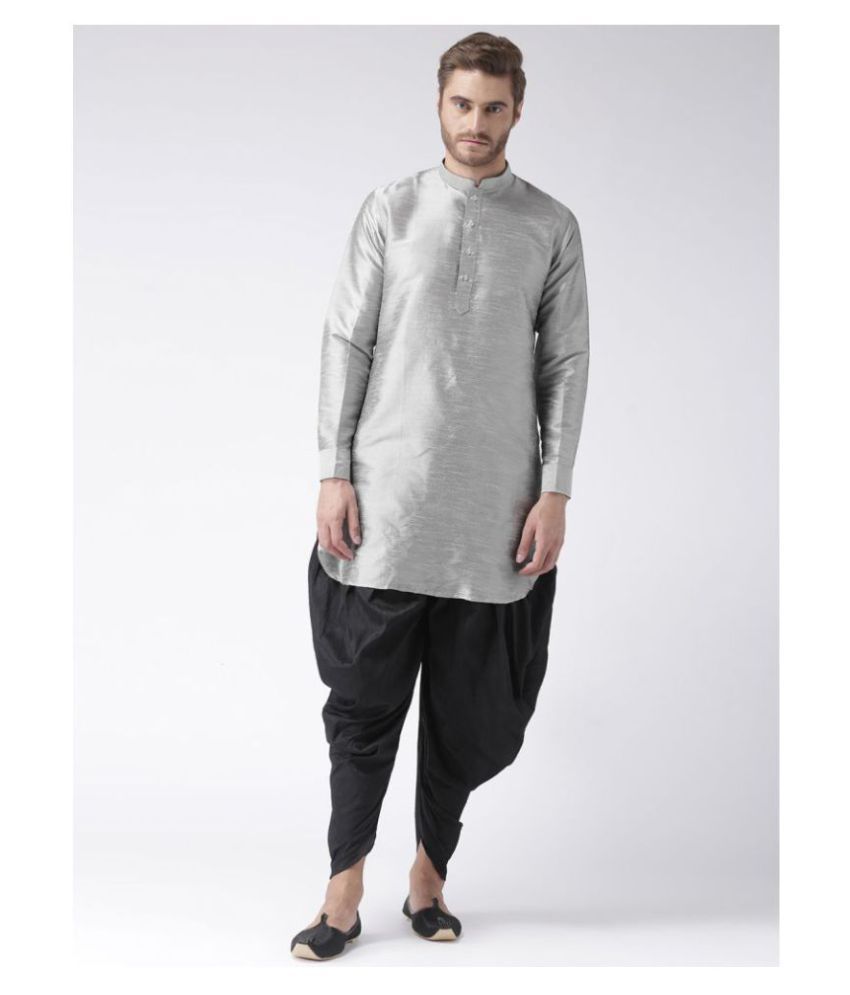     			Hangup Multi Silk Blend Dhoti Kurta Set