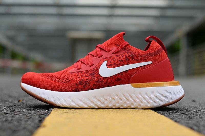 red nike epic react flyknit
