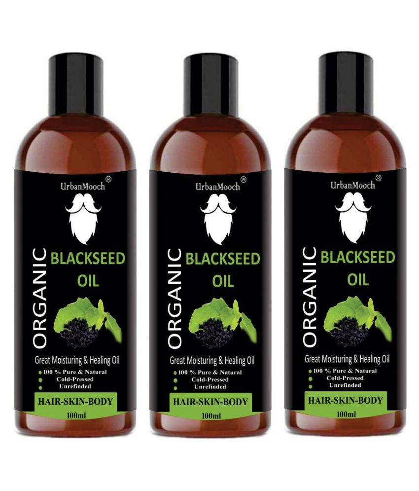     			UrbanMooch 100% Pure & Natural Blackseed(kalonji) Oil For Hair & Skin- 300 ml Pack of 3