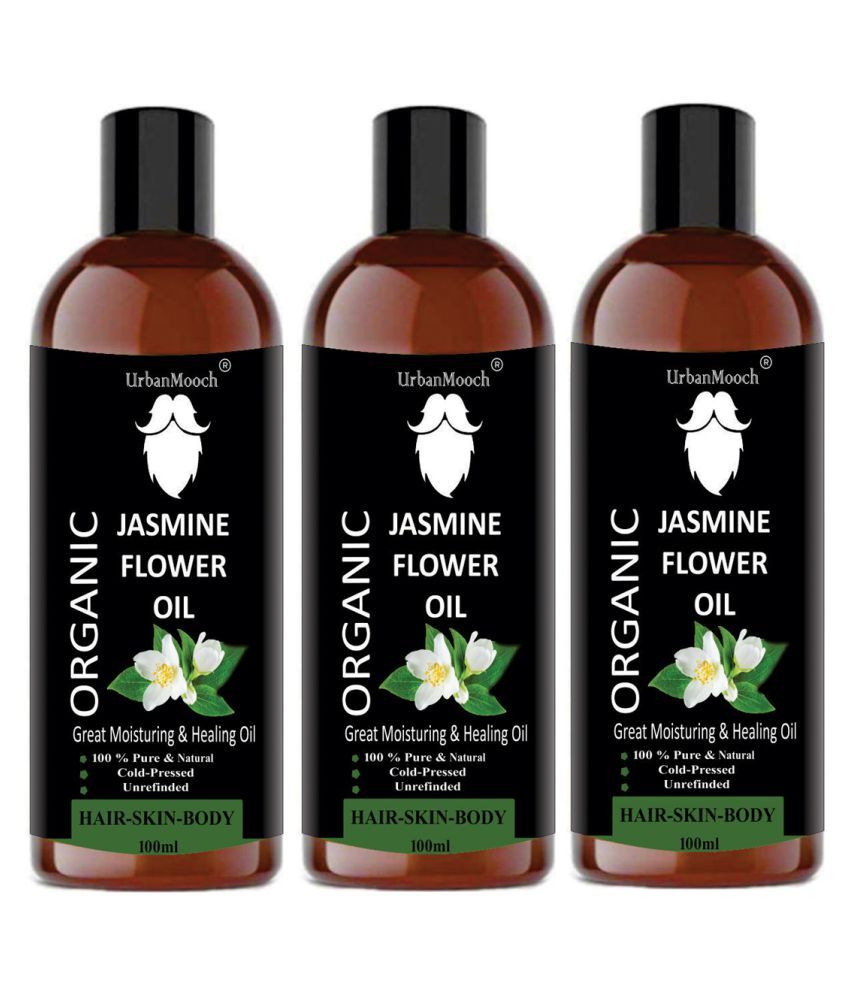     			UrbanMooch 100% Pure & Natural Cold Pressed Jasmine Flower oil for Hair- 300 ml Pack of 3