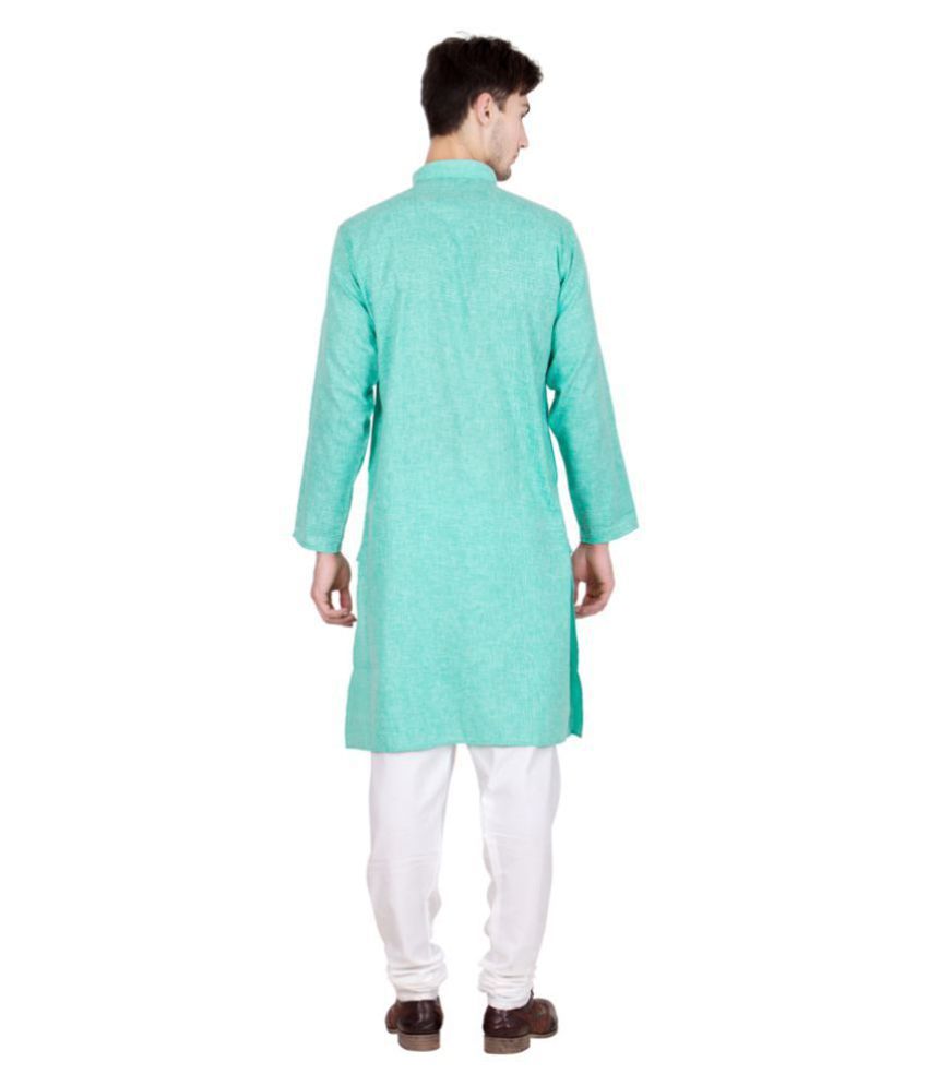 Ilma Green Linen Kurta Single Buy Ilma Green Linen Kurta Single