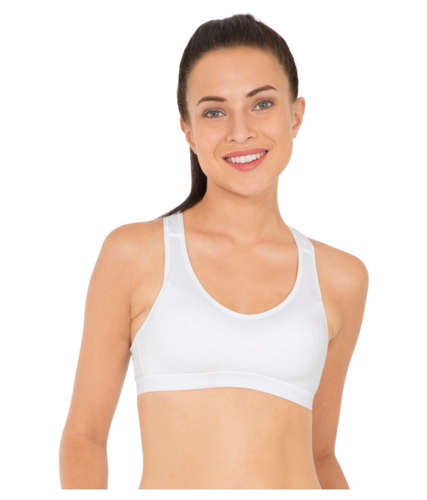 jockey white sports bra