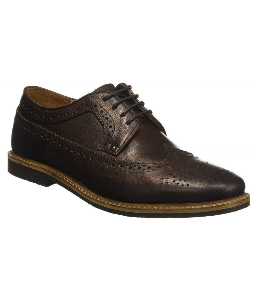 Levis Brogue Genuine Leather Brown Formal Shoes Price in India- Buy Levis  Brogue Genuine Leather Brown Formal Shoes Online at Snapdeal