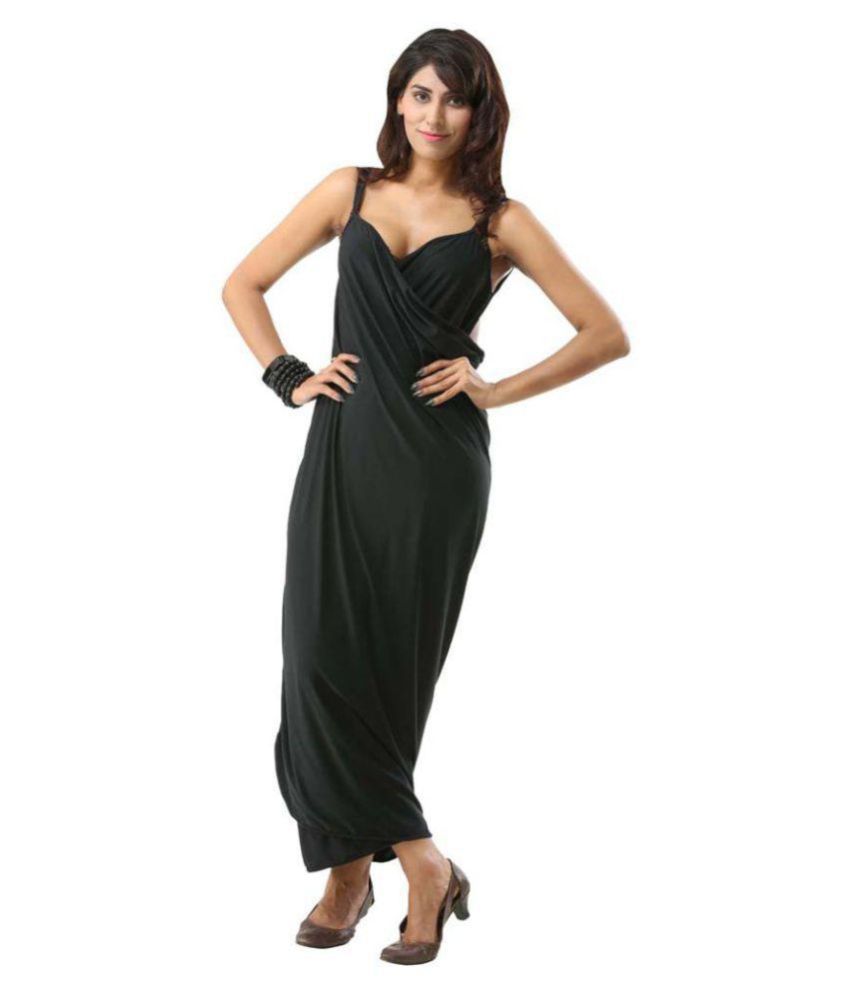 Buy Fascinating Lingerie Synthetic Black Sarongs Online at Best Prices ...