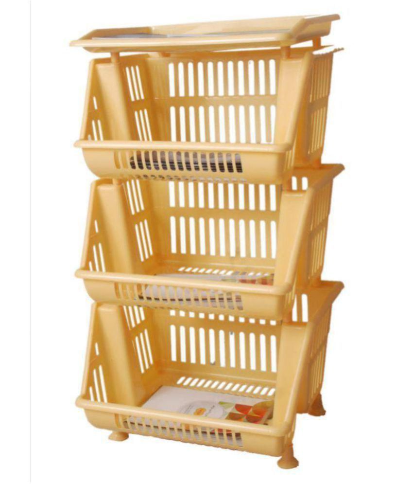 Tupperkart Plastic Fruit & Vegetable Trolley Buy Tupperkart Plastic