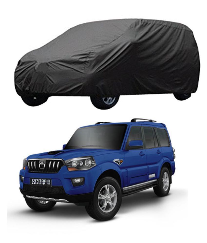     			Autoretail Grey Color Dust Proof Car Body Polyster Cover Polyster For Mahindra Scorpio