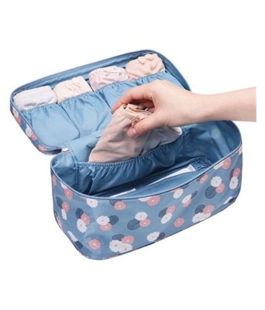 swadec Blue Travel Case Underwear Storage Boxes Bra Organizer Buy