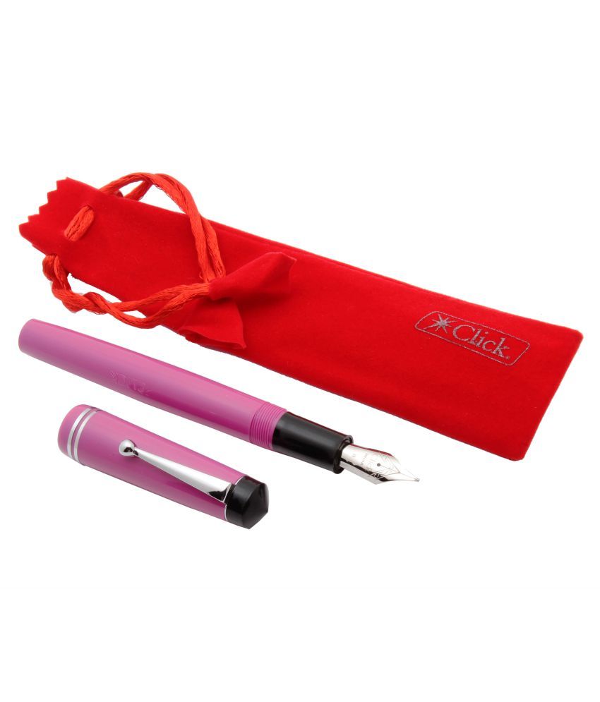     			Click Aristocat Acrylic Fountain Pen With Broad Nib 3in1 Ink Filling System - Pink