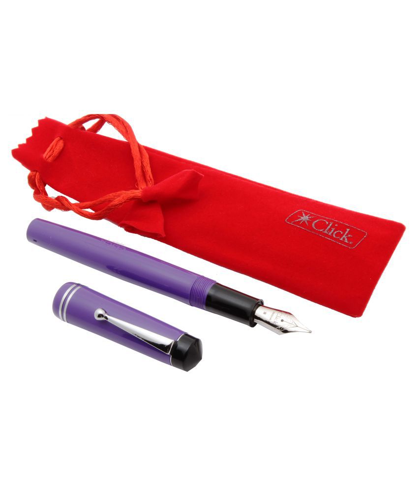     			Click Aristocat Acrylic Fountain Pen With Broad Nib 3in1 Ink Filling System - Purple
