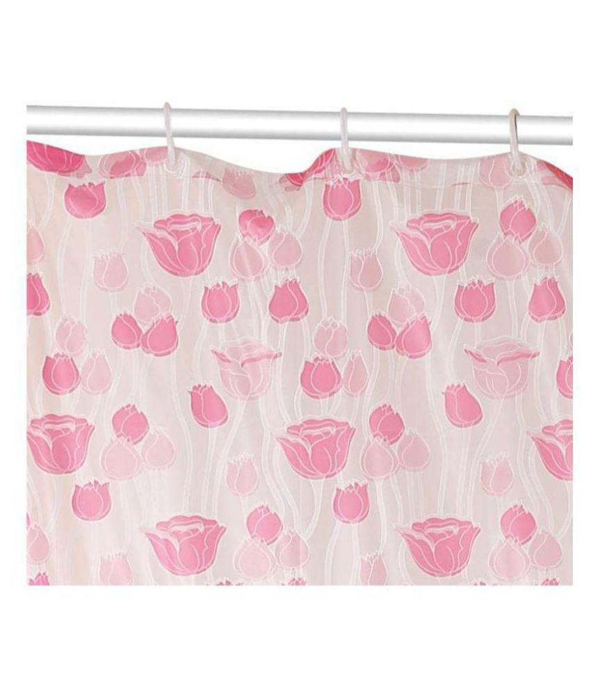RSTC Single Shower Curtain Pink 7 Feet Buy RSTC Single Shower Curtain