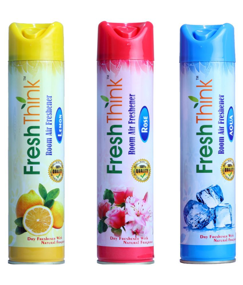 FreshThink Room Freshener Spray 300 mL Pack of 3: Buy Online at Best