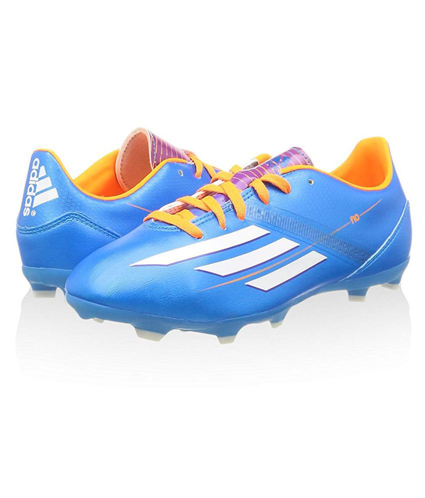 Adidas F10 TRX FG J Blue Football Shoes 