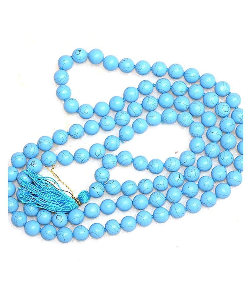 Turquoise 108 Bead Healing Crystal Mala for Men and Women (8 mm) Buy