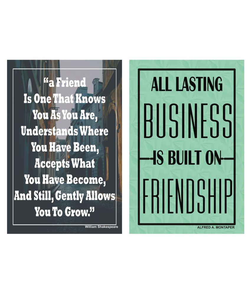 Yellow Alley Friendship Quote Posters Yellow Alley Friendship Quote Posters