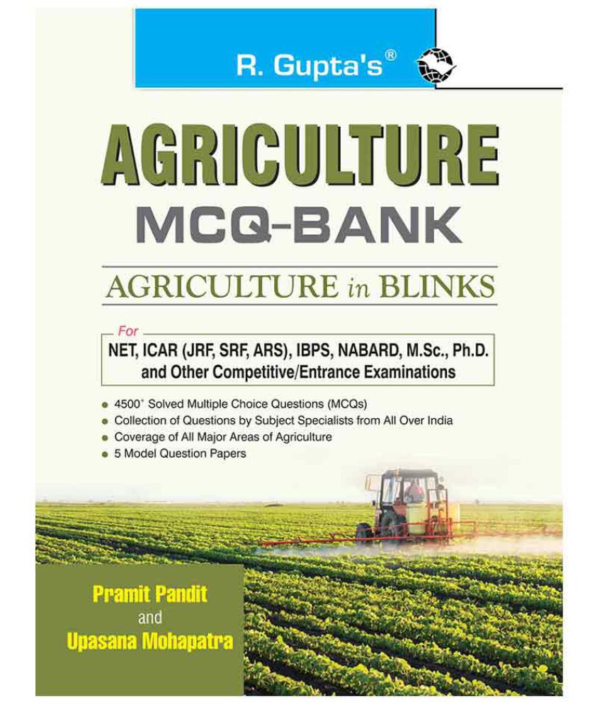     			Agriculture MCQ Bank: Agriculture in Blinks Exam Guide