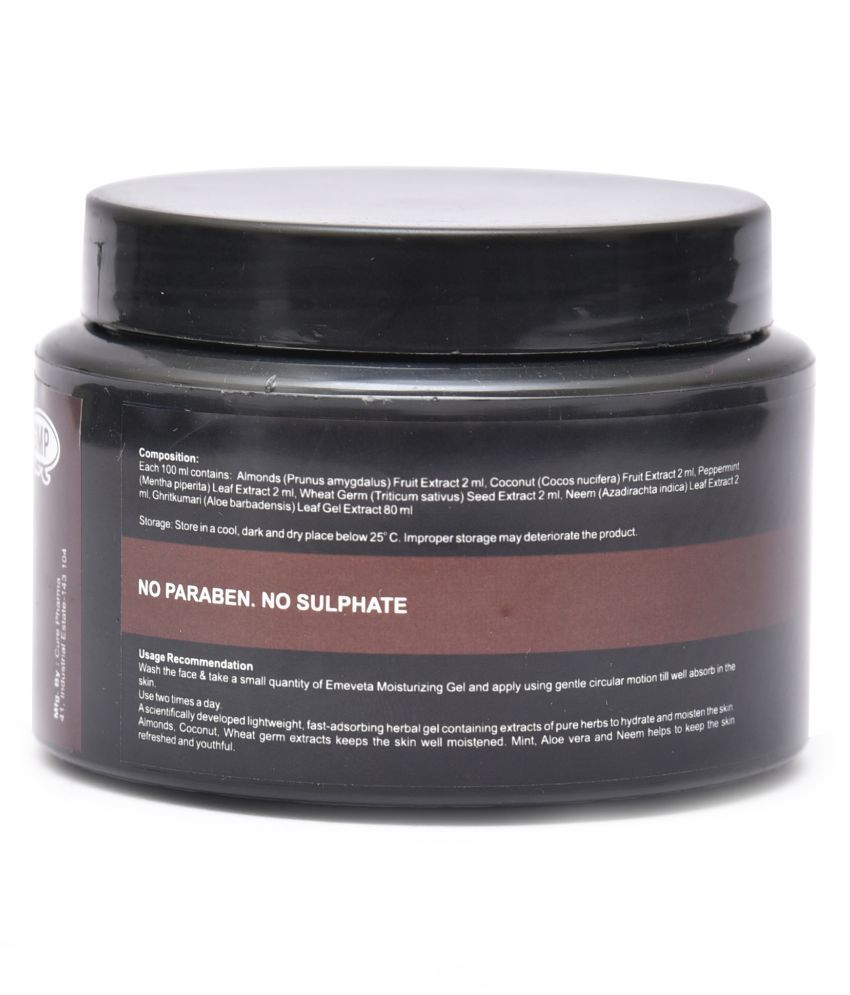 Emeveta Herbals Moisturizer Soft & Smooth Skin Face Gel For Dry Skin