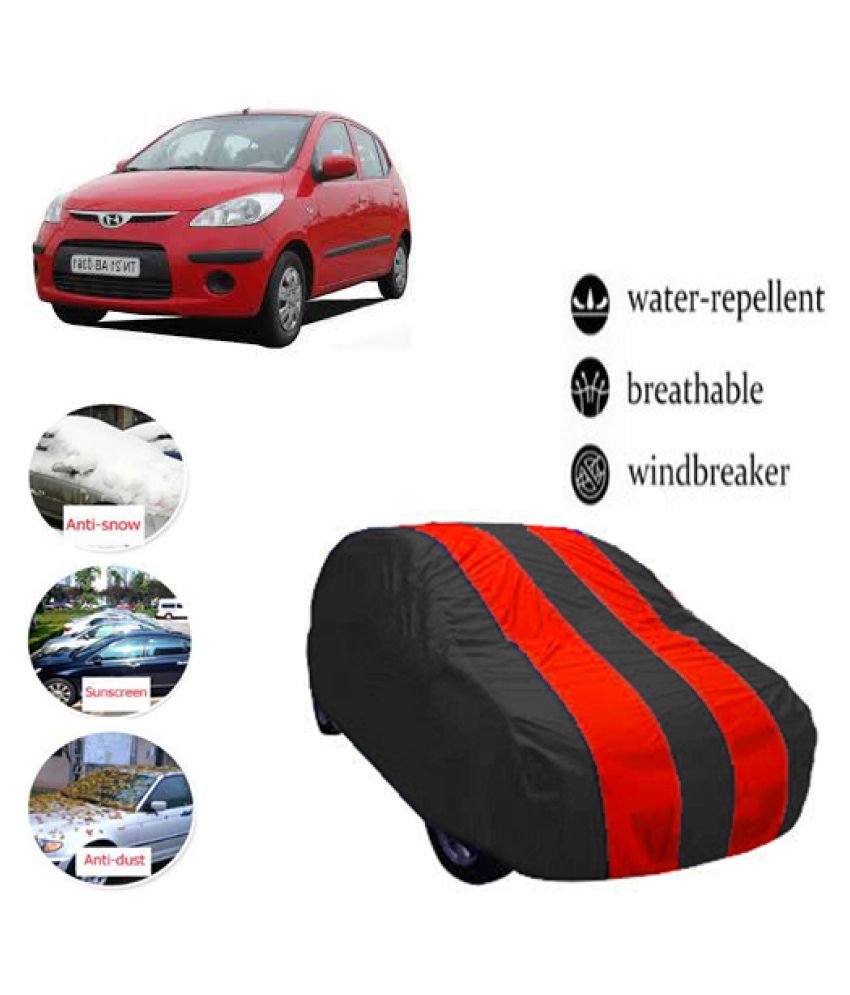 QualityBeast Car Body Cover for Hyundai i10 [2007-2010] RedBlue: Buy