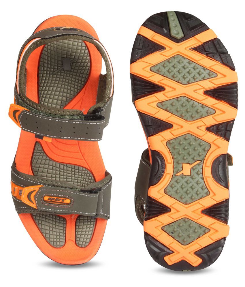 sparx green sandals
