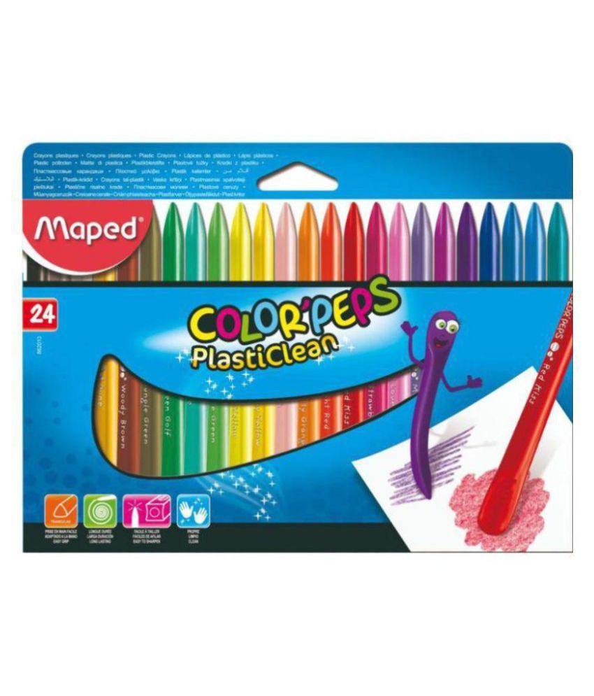 Maped Color'Peps Plasticlean (24 Color): Buy Online at Best Price in ...