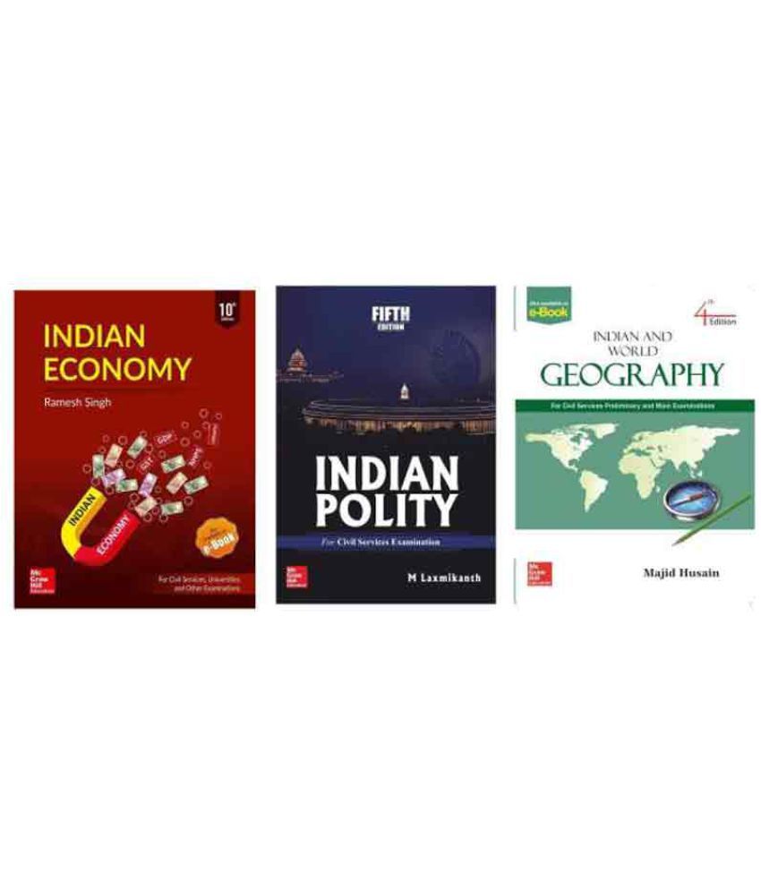 Indian Economy By Ramesh Singh Indian Polity By M Laxmikatnh And Indian And World Geography By Majid Husain Buy Indian Economy By Ramesh Singh Indian Polity By M Laxmikatnh And Indian And