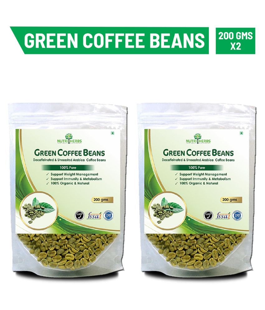 Nutriherbs Green Coffee Beans Decaffeinated & Unroasted Arabica Coffee