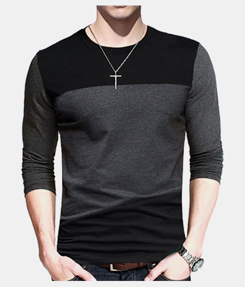 PAUSE Black Full Sleeve T-Shirt - Buy PAUSE Black Full Sleeve T-Shirt ...
