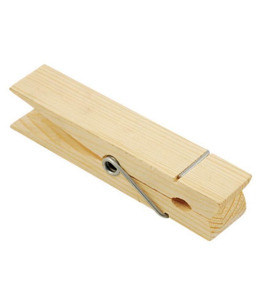 RAVIVA Wooden Multipurpose Clothes Drying Peg Pack of 40 Clips Buy