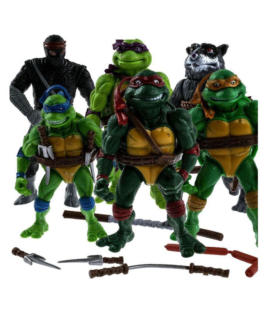Teenage Mutant Ninja Turtle TMNT Set Of 6 Pcs Rapheal, Leonardo