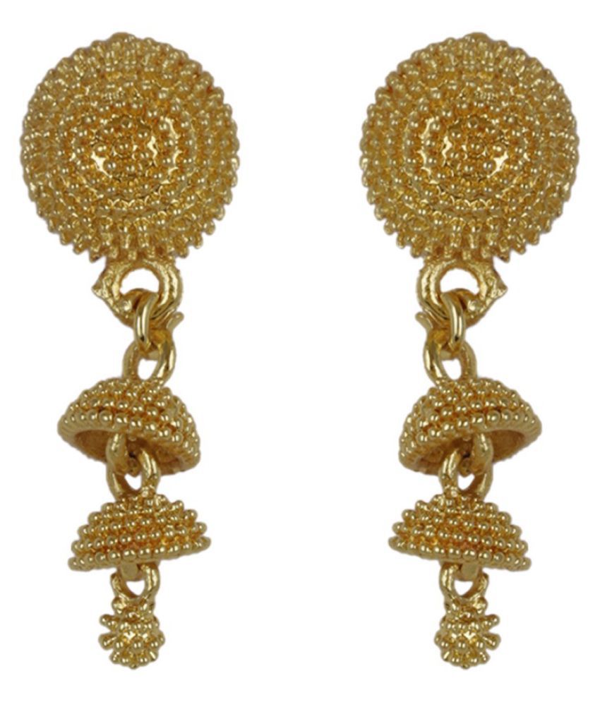 Arafa Jewellers Golden Bahubali Drop Down Jhumka for women / Girls ...