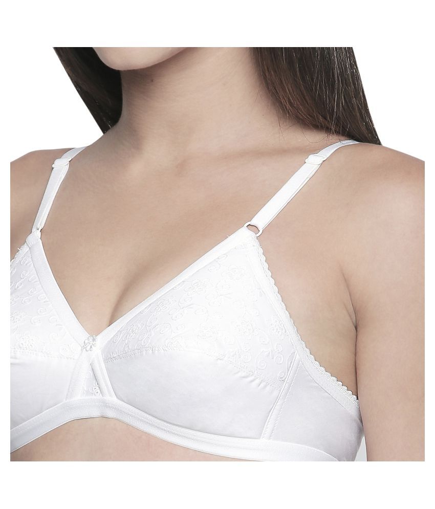 Buy Bodycare Cotton Seamless Bra White Online At Best Prices In India Snapdeal 5387