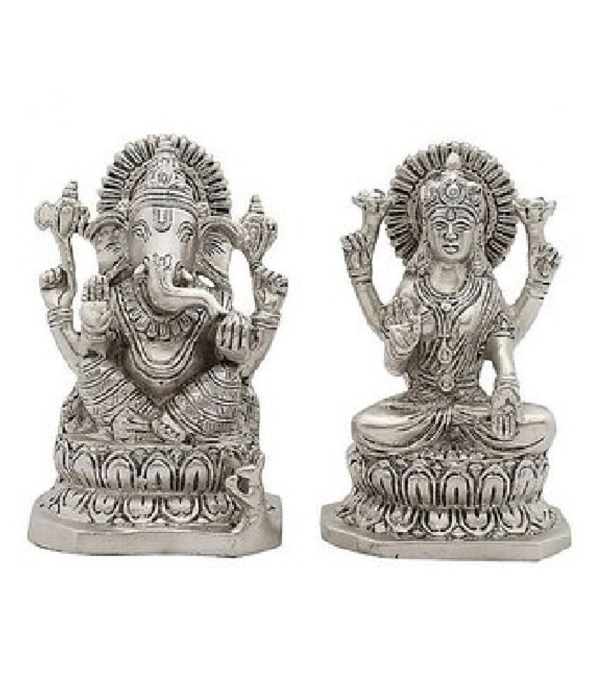 CEYLONMINE Laxmi Ganesh Silver Idol Buy CEYLONMINE Laxmi Ganesh Silver