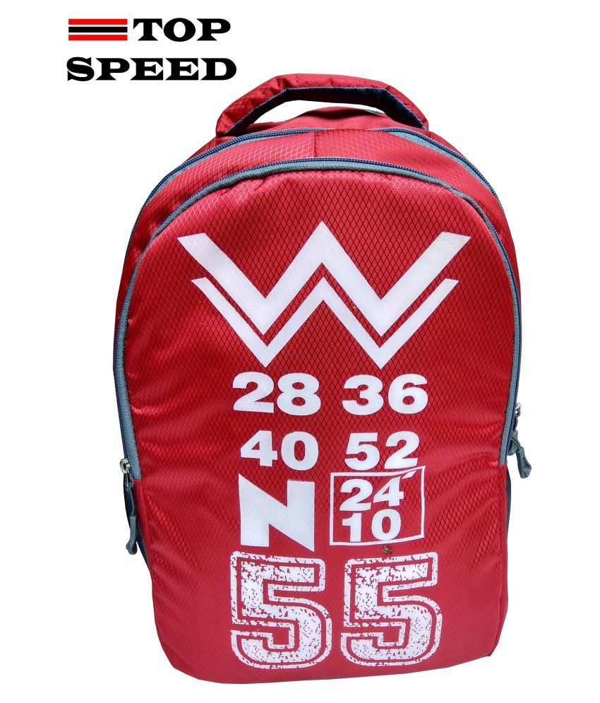 Top Speed Red Fabric College Bag Buy Top Speed Red Fabric College Bag Online At Best Prices In India On Snapdeal