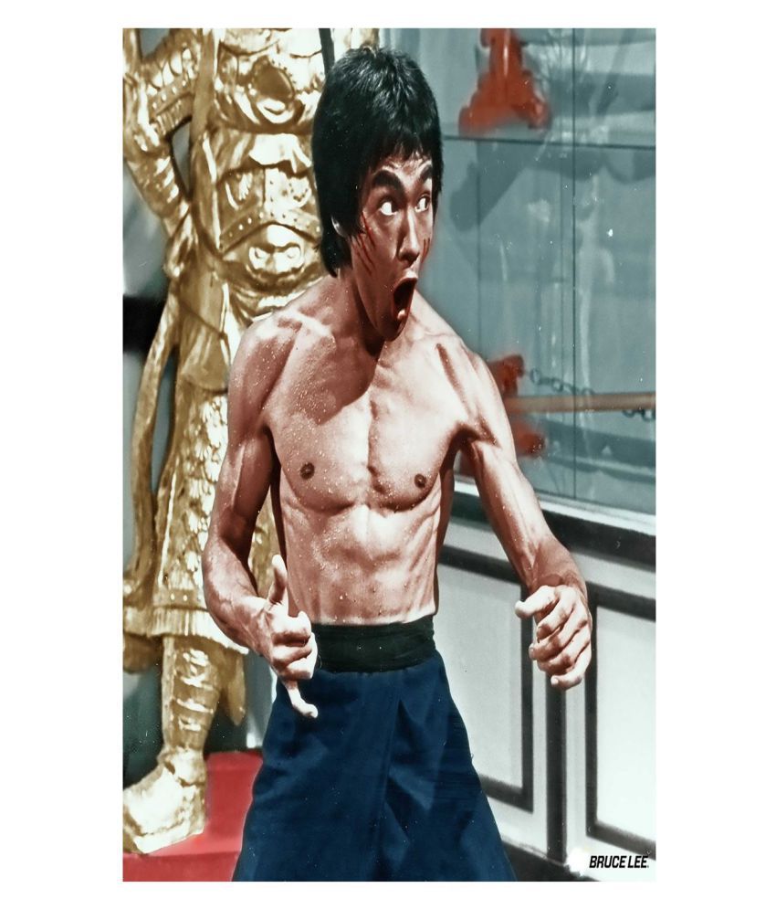HK PRINTS Bruce Lee Big Size Flex Poster 36 X 48 Inch M1430 Flex Wall  Poster Without Frame: Buy HK PRINTS Bruce Lee Big Size Flex Poster 36 X 48  Inch M1430