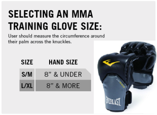 everlast competition style mma gloves