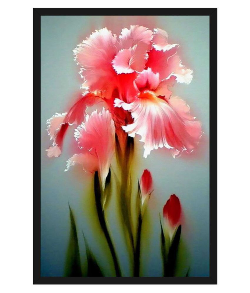 Hk Prints Beautiful Flower Painting With Frame 14x20 Inch Wood Painting With Frame Buy Hk Prints Beautiful Flower Painting With Frame 14x20 Inch Wood Painting With Frame At Best Price In India