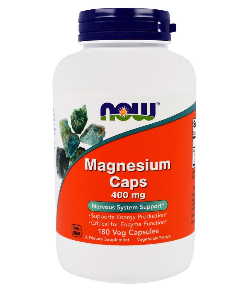 Now Foods Magnesium 400 mg 180 no.s Multivitamins Capsule Buy Now Foods Magnesium 400 mg 180 no