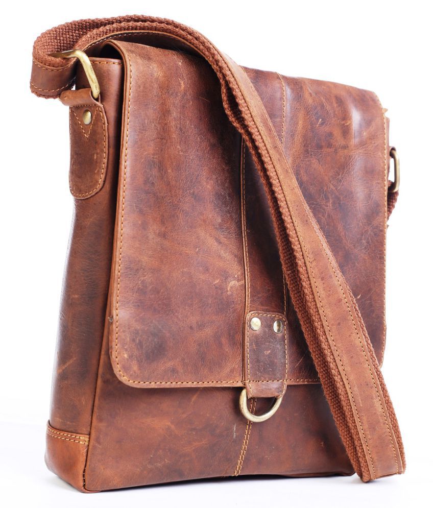 Modello Crafts Brown Sling bags for men & women: Buy Online at Best Price in India - Snapdeal