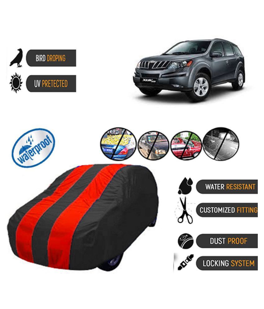 QualityBeast Car Body Cover for Mahindra XUV500 [20132015] Grey Blue