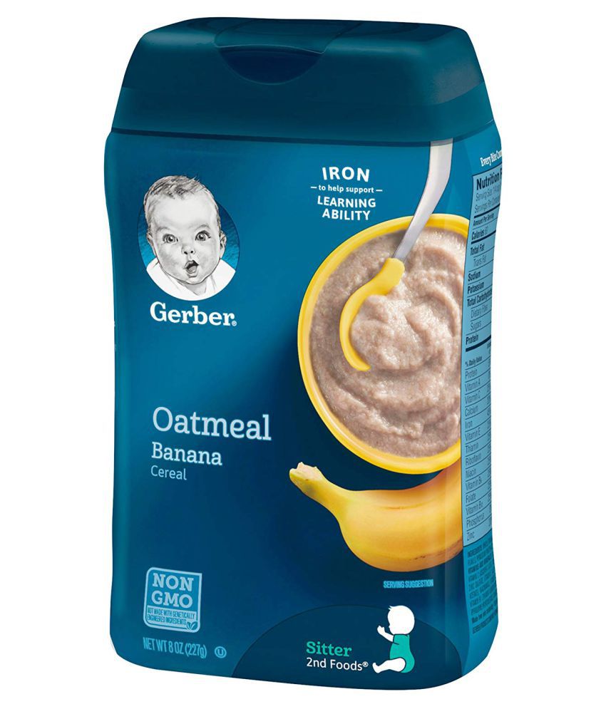 Gerber Oatmeal & Banana Cereal Infant Cereal for 6 Months + ( 227 gm